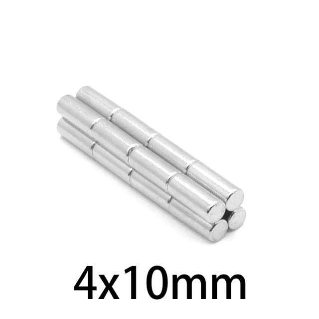 Ímãs de Neodímio 4x10mm N52 Disco Forte 100 unidades