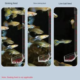 Alimentador de peixes acrílico transparente, tubo de alimentação anti-mordida, adequado para variedade de tanques de peixes, Aquarium Design - Image 6