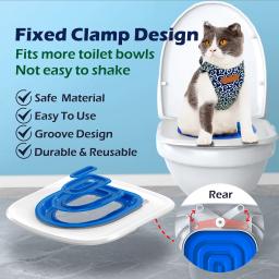 Treinador De Banheiro De Gato Reutilizável, Caixa De Areia, Treinamento De Banheiro De Gato, Instalação Simples, Artefato Aberto De Criação De Gato - Image 1