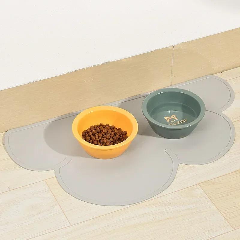 Tapete antiderrapante de silicone para animais de estimação, esteiras à prova de vazamento, almofada para cães e gatos, alimentador de gatos, acessórios para animais - Image 1