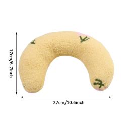 Almofada em forma de U para animais, travesseiro para cães e gatos, proteger a coluna cervical, macio e confortável, filhotes e cama de gato, brinquedo - Image 6