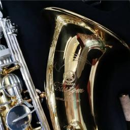 Saxofone Tenor Bb com acessórios Case, laca dourada, bronze amarelo, instrumento musical profissional, venda quente, YTS-82Z - Image 1
