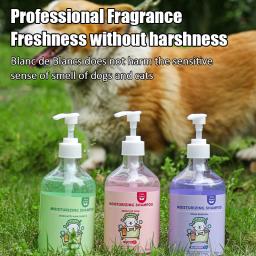 Gel de banho sem emaranhado para animais de estimação, champô 2 em 1, fragrância desodorizante, cabelos retentores, cabelos lisos, cães e gatos, produtos de limpeza, 500ml - Image 4