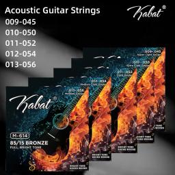 6 pçs/set peças de cordas de guitarra acústica tamanho completo 09-45 10-50 11-52 12-54 13-56 para instrumentos musicais guitarras peças de cordas - Image 3