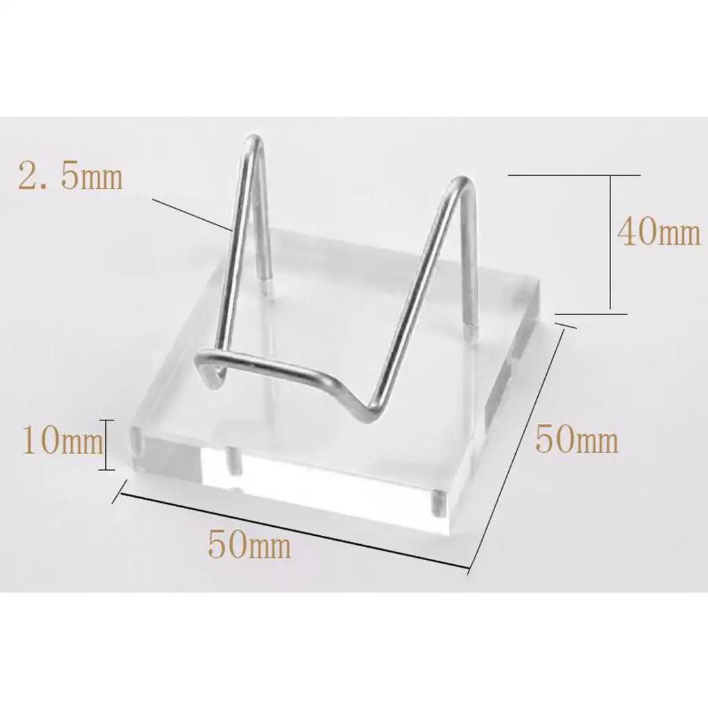 Mineral Fóssil Display Stand Holder, Base Acrílica para Softball, Golfe, Tênis, Beisebol, Esfera Balls, Pedras Display Stand, 1Pc - Image 1