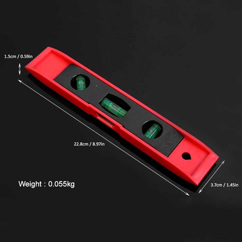 Régua de nível portátil ABS Shell alta precisão magnético forte 3 medidor de nível de bolha ferramentas de hardware doméstico Régua de nível laser - Image 1