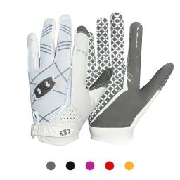 Luvas antiderrapantes respiráveis do goleiro, dedo cheio, acessórios do receptor do futebol americano, equipamento desportivo - Image 1