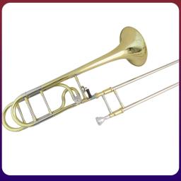 Desempenho profissional Bb/F Tenor Trombone Instrumentos Musicais com Caso Bocal Amarelo Latão Corpo Lacquer Finish - Image 2