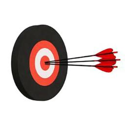Sportfunsf novo tiro com arco alvo esportes 25*25*3cm tiro com arco preto/branco espuma alvo prática alvo prático durável - Image 4