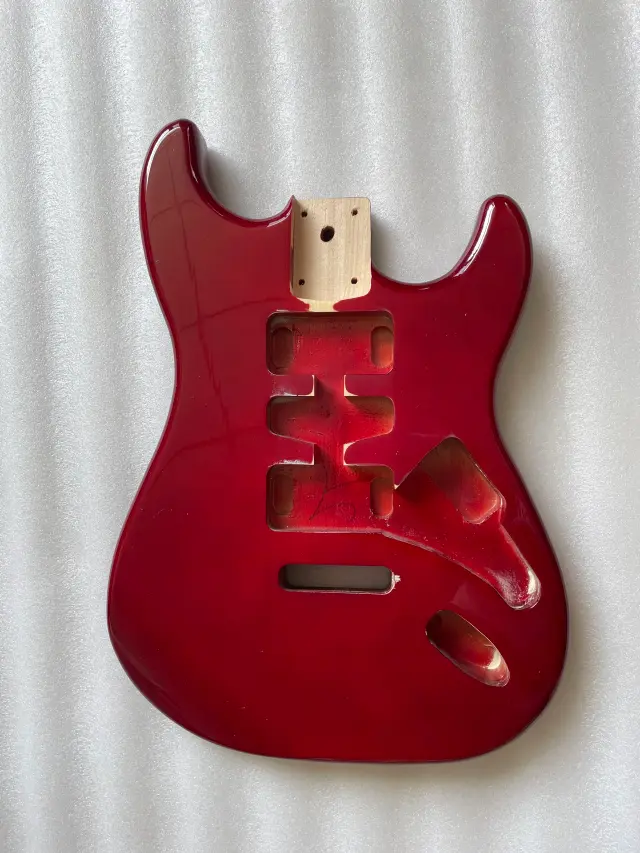 Kit Personalizado para Corpo de Guitarra Elétrica - Peças de Bricolagem e Substituição para Instrumentos de Madeira de 6 Cordas