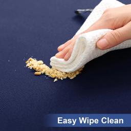 Homaxy toalha de mesa à prova d'água, à prova de óleo, novo, fácil limpeza, lavável, poliéster, serve para piquenique, jantar, acampamento - Image 4