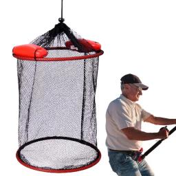 Flutuante Proteção De Peixe Rede De Pesca Do Mar, gaiola De Malha Dobrável, Tecido Espessado, De Secagem Rápida - Image 1