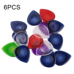 Escolhas de guitarra Alice, palhetas, grandes Stubbies, guarda contra o deslizamento, rotação, aperto seguro, grande, 1mm, 2mm, 3mm, 6pcs - Image 4