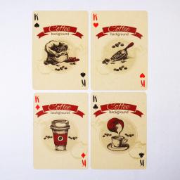Retro Poker Playing Cards Deck, Vintage Coffee Mug Game e Party, Deck impermeável de cartas de jogo, 65x90mm - Image 3