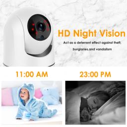 1080p 5g wifi monitor do bebê sem fio hd câmera de segurança ip rastreamento automático 2-way áudio mãe crianças mini câmera interna casa alexa - Image 6