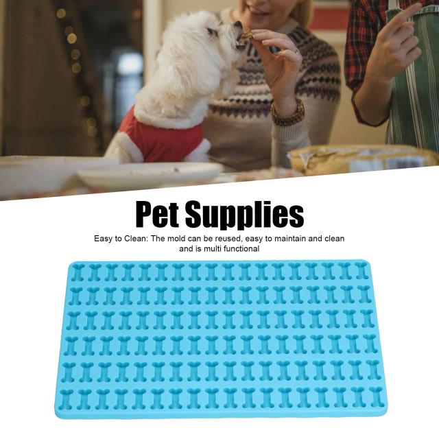 Molde de Silicone para Petiscos de Cães: Criador de Biscoitos e Bandeja de Cubos de Gelo