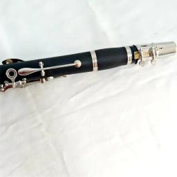 Fábrica orquestral baquelite niquelado, um instrumento clarinete - Image 3