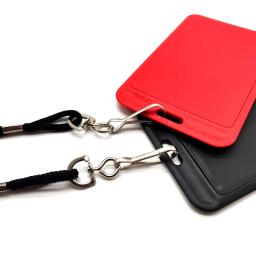 Corda de segurança do pescoço para o titular do cartão, crachá Keychain, ID Card Lanyards, preto, azul, vermelho, 50 pcs - Image 5