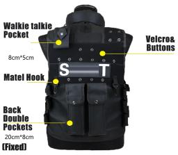 Multi Pockets Tactical Hunting Vest, Colete ao ar livre, Training CS Game, Cintura Coat, Paintball Modular, Security Guard SWAT Coletes - Image 3