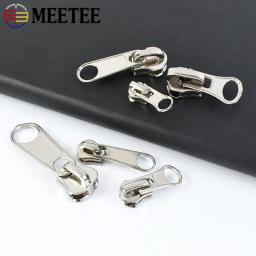 3 #   5 #   8 #   Zíper deslizante para resina de náilon metal zíper saco substituição extrator curors vestuário costura zip cabeça bloqueio kit reparo - Image 4