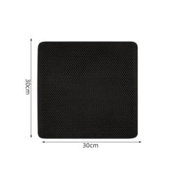 Impermeável dupla camada Pet Litter Mat, antiderrapante, lavável Cat Mat, Suprimentos - Image 4