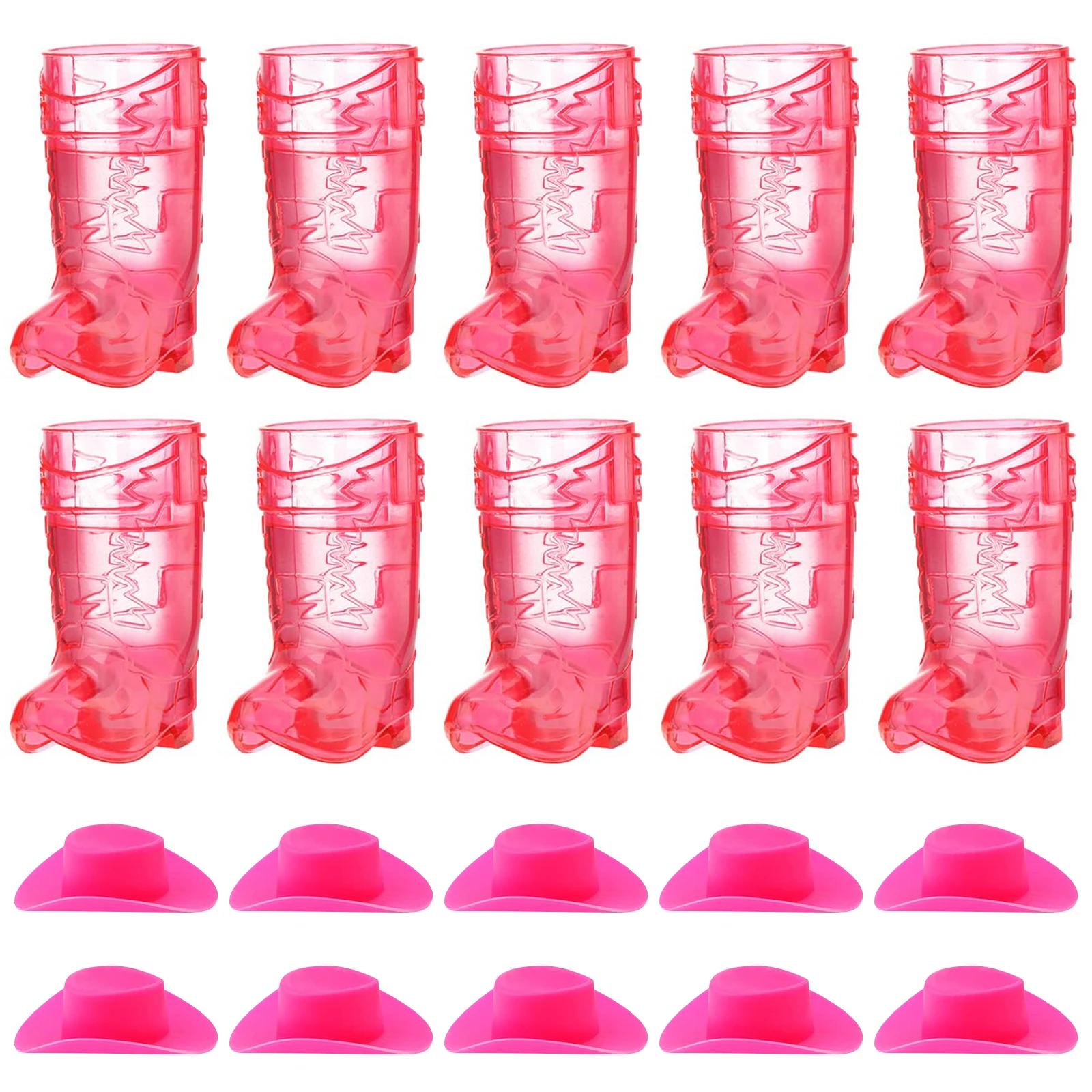 Plástico Mini Western Cowboy Chapéus, Decoração de festa Suprimentos, Bota, Óculos de Tiro para Aniversário Cowboy, 20Pcs - Image 1