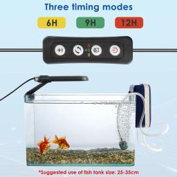 Impermeável LED Fish Tank Light com controle remoto, Aquário Clip Lamp, brilho ajustável, 3 temporizadores, 14 cores de luz - Image 4
