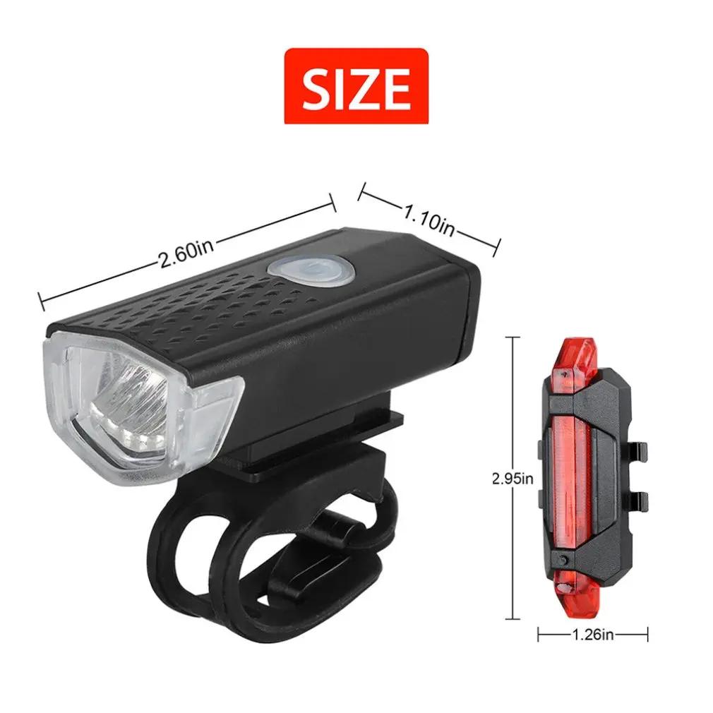 USB recarregável bicicleta luz com Bell, inteligente dianteiro e traseiro Laser bicicleta lâmpada, controle remoto sem fio, acessórios de bicicleta, novo - Image 1