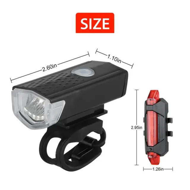 Luz de Bicicleta Recarregável com Sino, LED Frontal e Traseiro com Laser, Controle Remoto Sem Fio - Acessórios Inovadores para Ciclistas