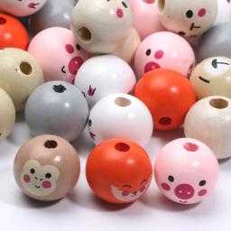 Rodada contas de madeira para fazer jóias, conjunto de 10 peças, 18mm, diy, diy, pulseira, colar, decoração home - Image 2