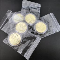Moedas colecionáveis de ouro fino de 1/2 oz, estátua unida da américa, liberdade, desafio, moeda, presente de ano novo, coleção requintada 2021/2016 - Image 4