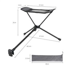 Portátil Dobrável Reclinável Swing Cadeira Kit Dobrável Apoio Para Os Pés, Cadeira De Acampamento Ao Ar Livre, Cadeira De Lua, Cadeira De Praia, Dropshi - Image 6
