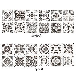 Modelo reutilizável Mandala Stencil, Ferramenta Artesanal Artesanato, Moda Pintura, 12pcs - Image 1