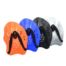 Pás de natação multicoloridas com alça ajustável, equipamento de treinamento de natação para mulheres homens e crianças, drop shipping, mão, 1 par - Image 6