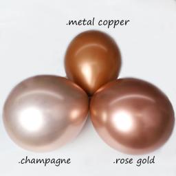 Balões de látex metálicos para o aniversário, ouro, prata, cromo, chuveiro do bebê, decorações do partido do Xmas, 30 pcs, 20 pcs, 10pcs - Image 4