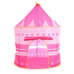 Fácil grande crianças presentes jogar ao ar livre tendas de brinquedo portátil tipi príncipe dobrável tenda crianças menino castelo cubby jogar casa th0024 - Image 2