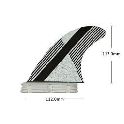 UPSURF-FCS 2 Fins G5 Surf Acessórios, Preto com Linha Branca Adesivo, Kitesurf Fin, Fiberglass Surfcasting, 3 pcs por conjunto - Image 6
