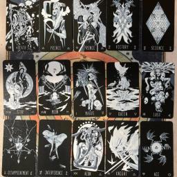 Wayward Dark Tarot Card Games, Totalmente Ilustrado, Tamanho Padrão, 78 Pcs Cards, 12x7cm - Image 5