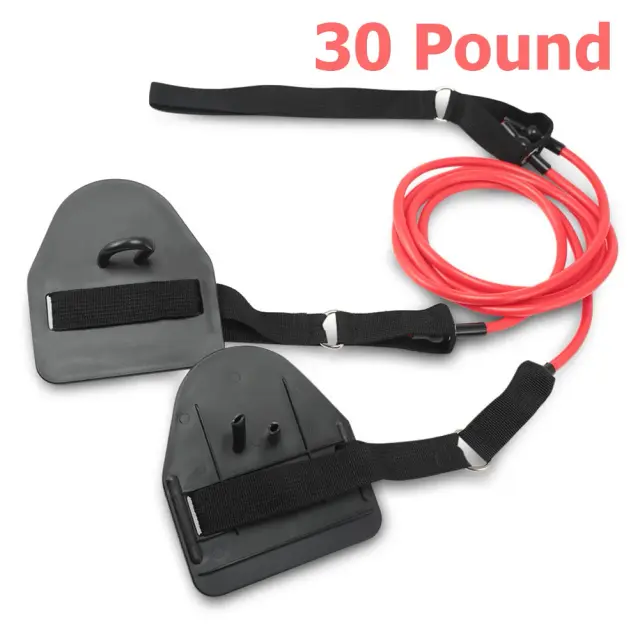 Banda de Resistência para Natação: Paddles Webbed para Treinamento de Braços e Força de 20-60lb