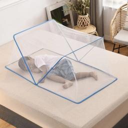 Mosquiteiro portátil para crianças, cama dobrável Net, instalação gratuita, Baby Tent, 1Pc - Image 1