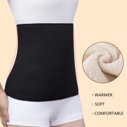 Inverno engrossar térmico cashmere cintura mais quente cinto de apoio lombar protetor de estômago abdominal envoltório banda volta cinta rim binder - Image 2