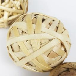 Bola de mastigação trançada para pequenos animais, cobaia, coelho, hamster, jogo interativo, bola de grama natural, Fun Pet Toy, 5PCs - Image 6