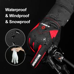 Inbike inverno luvas de ciclismo homem tela toque luvas da bicicleta engrossado mtb para andar da bicicleta motociclista acessórios - Image 3