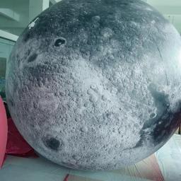 Planeta inflável lua pvc modelo decorações de festa de aniversário suprimentos loja promoção gigante balão pvc impressão - Image 4