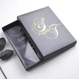 Personalizado obrigado cartões de aniversário com envelope para convites, presente transparente, convite do cartão de casamento, logotipo do texto árabe - Image 3