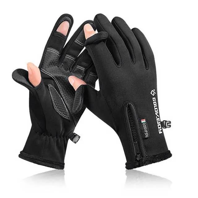 Luvas Impermeáveis e À Prova de Vento para Homens - Toque Sensível, Ideal para Ciclismo, Esportes ao Ar Livre e Inverno