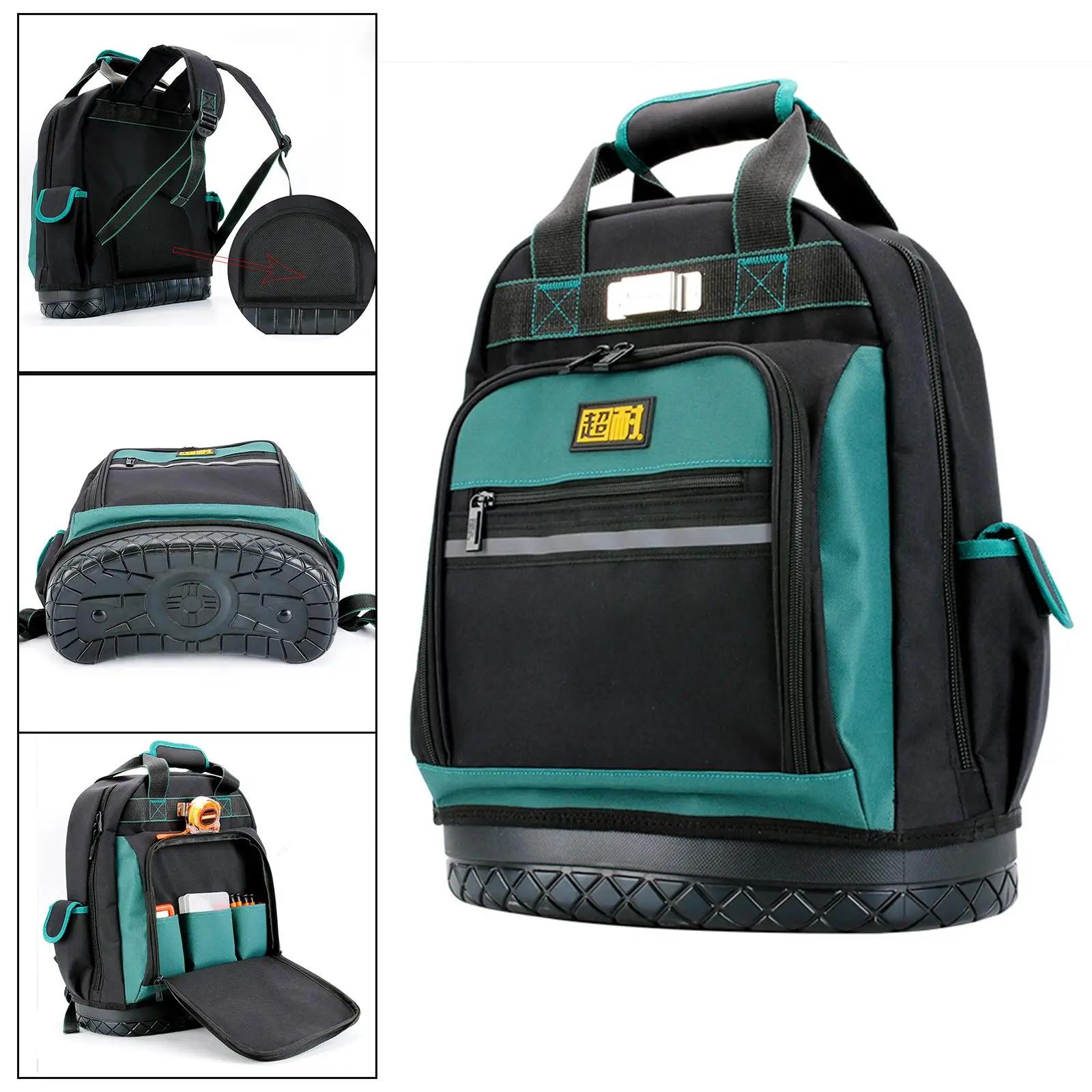 Bolsas de ferramentas para trabalhadores, mochila resistente de ferramentas com vários bolsos de grande capacidade para carpinteiro - Image 1
