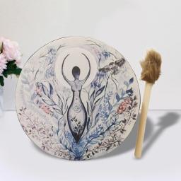 Tambor xamã com tambores siberianos criativos decorativos para adultos - Image 3