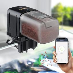 Alimentador automático do tanque de peixes do aquário, App sem fio do telefone esperto, orador inteligente, controle remoto, sincronismo, WiFi, alimentação dos peixes - Image 2