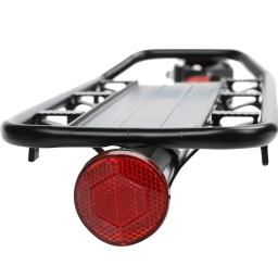 Suporte de bicicleta de montanha com placa reflexiva, equipamento de equitação, desmontagem rápida, liga de alumínio, prateleira traseira, peças de bicicleta - Image 6